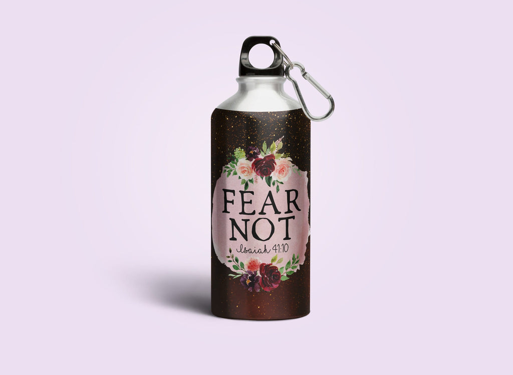 Fear Not - Sipper Bottle - (Drink Up the Word of God) Christian Gift Sipper Bottles for Daily Inspiration