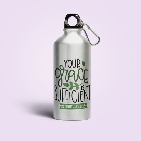 Let your faith - Sipper Bottle - Sipper Bottle - Sipper Bottle - Sipper Bottle - (Drink Up the Word of God) Christian Gift Sipper Bottles for Daily Inspiration