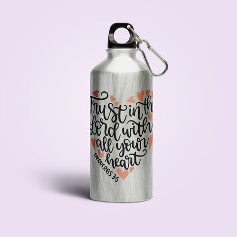 Trust in the Lord - Sipper Bottle - (Drink Up the Word of God) Christian Gift Sipper Bottles for Daily Inspiration
