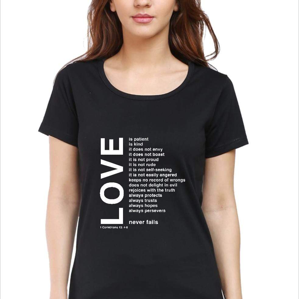 Love - Christian T-Shirt - Christian T-Shirts for Girls and Women | Faith-Inspired Clothing