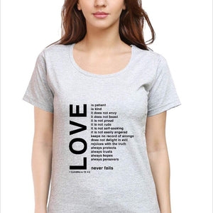 Love - Christian T-Shirt - Christian T-Shirts for Girls and Women | Faith-Inspired Clothing