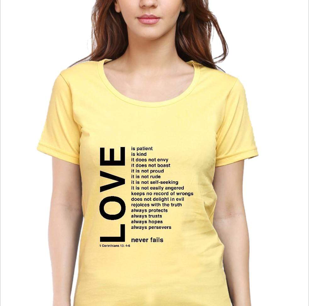 Love - Christian T-Shirt - Christian T-Shirts for Girls and Women | Faith-Inspired Clothing