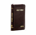 NIV HOLY BIBLE COMPACT WITH ZIP BURGUNDY