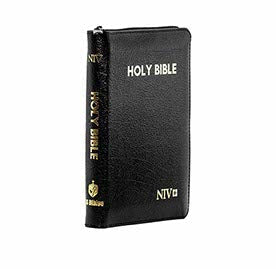 NIV HOLY BIBLE COMPACT WITH ZIP BLACK