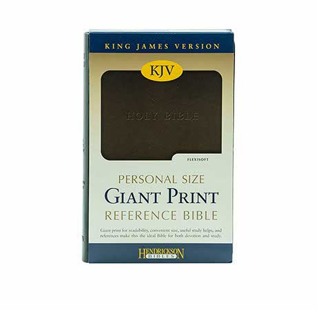KJV PERSONAL SIZE GIANT PRINT REFERENCE BIBLE (FLEXISOFT, BLACK, RED LETTER)