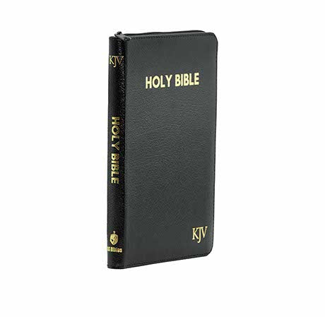 KJV HOLY BIBLE MEDIUM ZIP BLACK