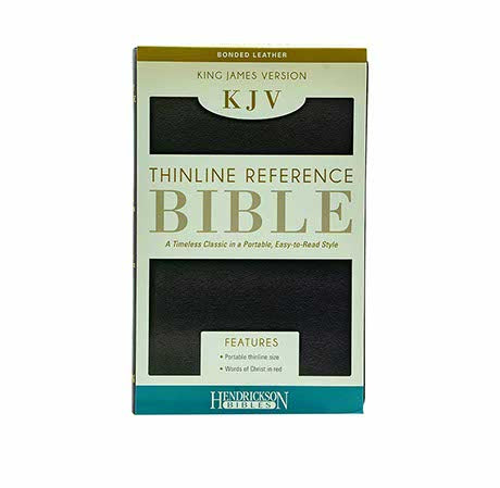KJV THINLINE REFERENCE BIBLE (BONDED LEATHER, BURGUNDY, RED LETTER)