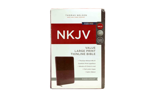 NKJV Value Large Print Thinline Bible Red Letter Edition