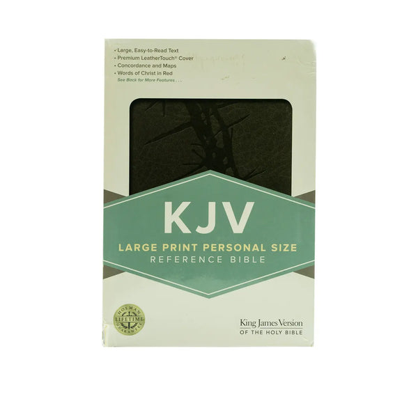 KJV REFERENCE BIBLE, PERSONAL SIZE, LARGE PRINT, CHARCOAL