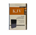KJV HOLY BIBLE: VALUE LARGE PRINT THINLINE, BLUE LEATHERSOFT, RED LETTER, COMFORT PRINT: KING JAMES VERSION