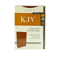 KJV HOLY BIBLE: LARGE PRINT THINLINE, BROWN LEATHERSOFT, RED LETTER, COMFORT PRINT: KING JAMES VERSION