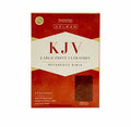 KJV LARGE PRINT ULTRATHIN REFERENCE BIBLE, BRITISH TAN LEATHERTOUCH, BLACK LETTER EDITION