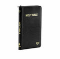 KJV HOLY BIBLE MEDIUM ZIP AND INDEX BLACK
