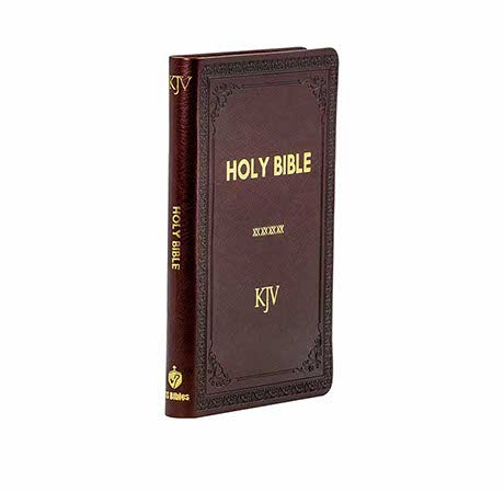 KJV HOLY BIBLE MEDIUM POLYURETHANE BROWN
