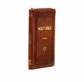 KJV HOLY BIBLE MEDIUM ZIP POLYURETHANE GINGER