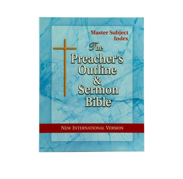 The Preacher's Outline & Sermon Bible: Master Subject Index (NIV)