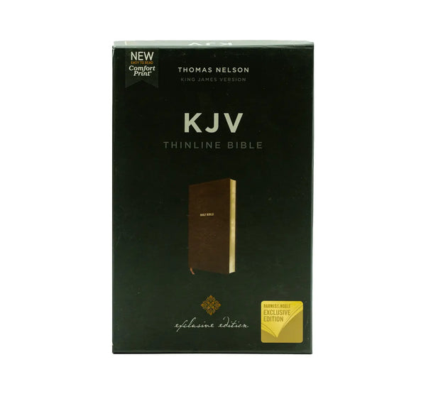 KJV THINLINE BIBLE COMFORT PRINT EXCLUSIVE EDITION BROWN