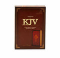 KJV LARGE PRINT COMPACT REFERENCE BIBLE, CELTIC CROSS CRIMSON LEATHERTOUCH