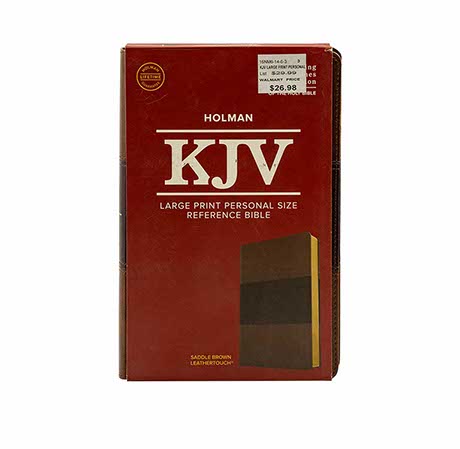 KJV LARGE PRINT PERSONAL SIZE REFERENCE BIBLE, SADDLE BROWN LEATHERTOUCH, RED LETTER, PURE CAMBRIDGE TEXT, PRESENTATION PAGE, CROSS-REFERENCES, FULL-COLOR MAPS, EASY-TO-READ BIBLE MCM TYPE