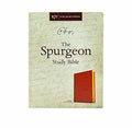 KJV SPURGEON STUDY BIBLE, CRIMSON LEATHERTOUCH, BLACK LETTER, PURE CAMBRIDGE TEXT, STUDY NOTES AND COMMENTARY, QUOTES, SERMONS OUTLINES, EASY-TO-READ BIBLE MCM TYPE