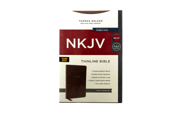 NKJV Thinline Bible Thumb Indexed Red Letter Edition
