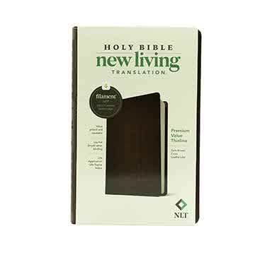 NLT PREMIUM VALUE THINLINE BIBLE, FILAMENT ENABLED
