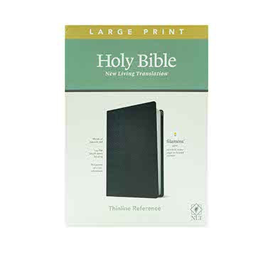 NLT LARGE PRINT THINLINE REFERENCE BIBLE, FILAMENT ENABLED