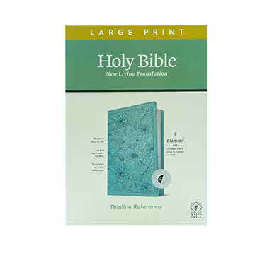 NLT LARGE PRINT THINLINE REFERENCE BIBLE, FILAMENT ENABLED