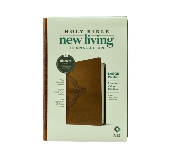NLT LARGE PRINT PREMIUM VALUE THINLINE BIBLE, FILAMENT ENABLED