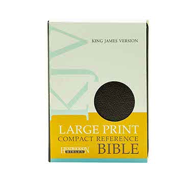 KJV LARGE PRINT COMPACT REFERENCE BIBLE (BONDED LEATHER, BURGUNDY, RED LETTER)