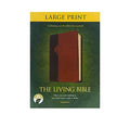 THE LIVING BIBLE LARGE PRINT EDITION, TUTONE (LEATHERLIKE, BROWN/TAN, INDEXED)