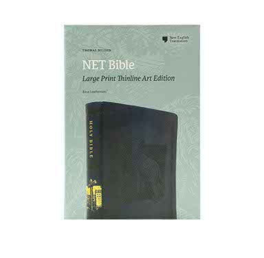NET BIBLE: LARGE PRINT THINLINE ART EDITION BLUE