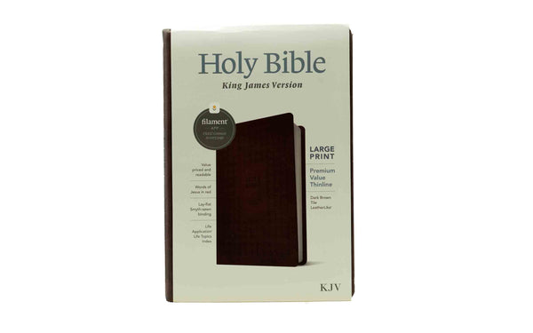 KJV LARGE PRINT PREMIUM VALUE THINLINE BIBLE, FILAMENT ENABLED