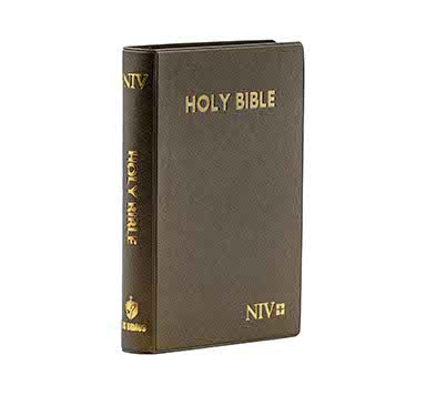 NIV MEDIUM PEARL VINYL INDEXED BROWN