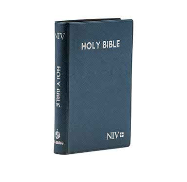 NIV MEDIUM PEARL VINYL INDEXED BLUE