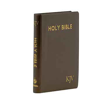 KJV COMPACT PEARL VINYL INDEXED BROWN