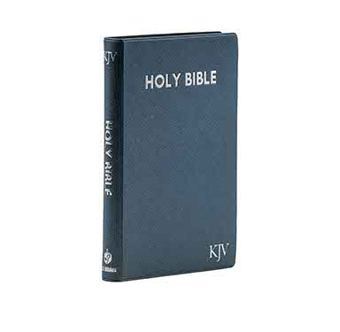 KJV MEDIUM PEARL VINYL BLUE