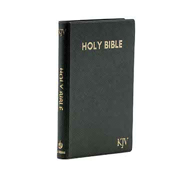 KJV MEDIUM PEARL VINYL INDEXED BLACK