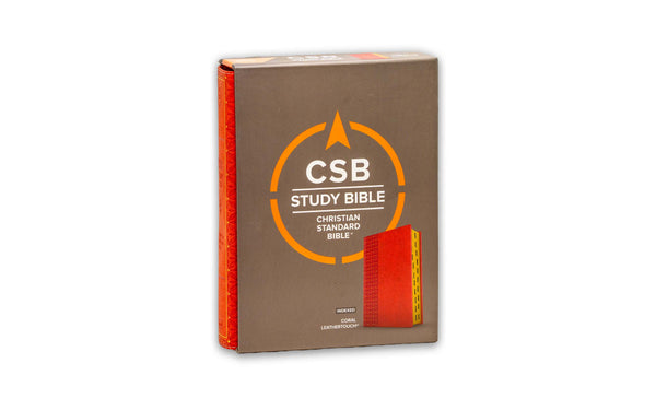 CSB Study Bible Coral LeatherTouch Indexed