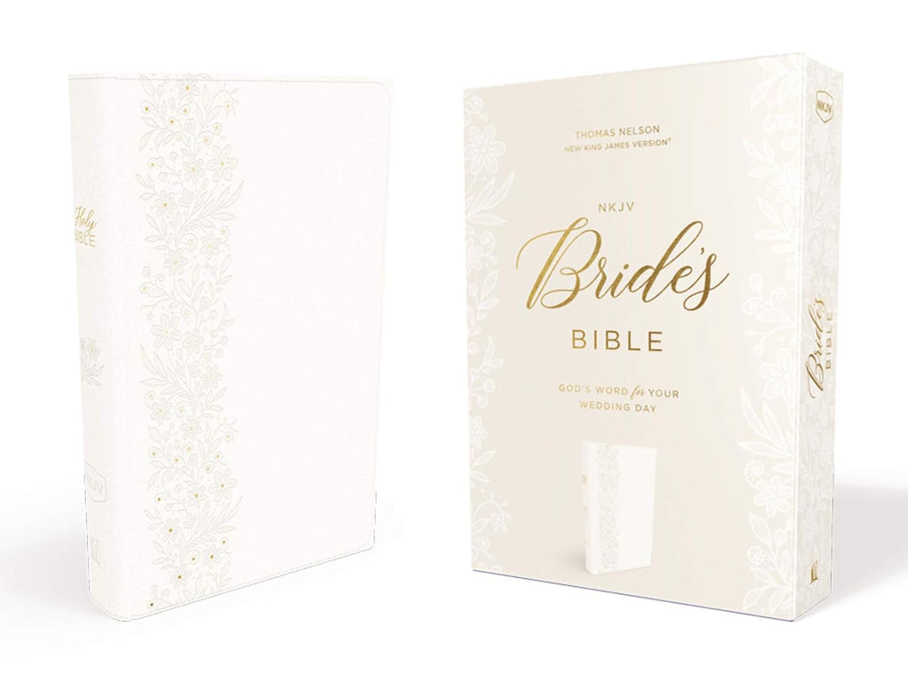 NKJV, Bride's Bible, Leathersoft, White, Red Letter, Comfort Print: Holy Bible, New King James Version