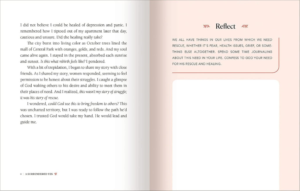 A Surrendered Yes: 52 Devotions to Let Go and Live Free (A 52-Week Devotional)