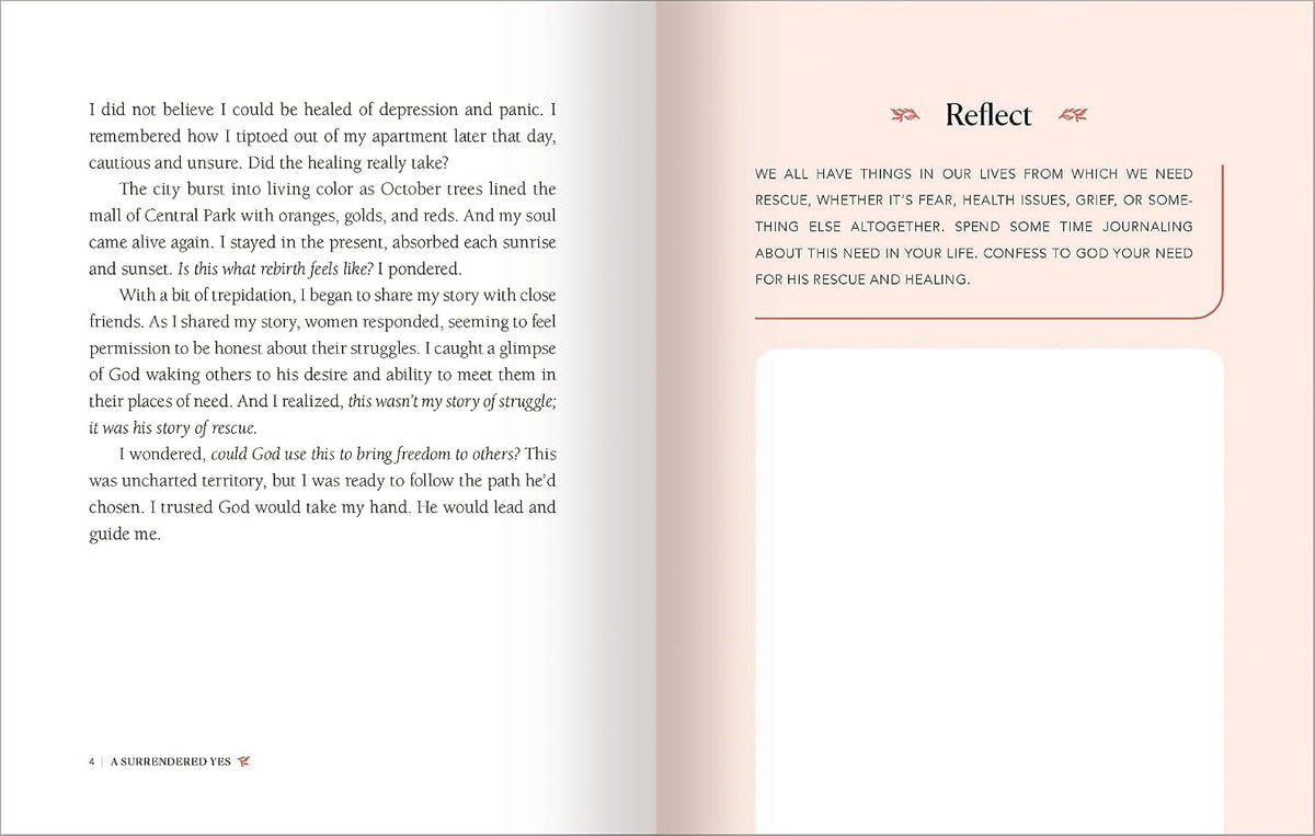 A Surrendered Yes: 52 Devotions to Let Go and Live Free (A 52-Week Devotional)