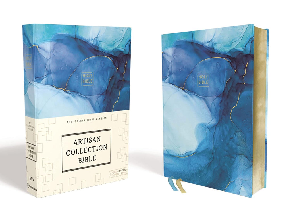 Niv, Artisan Collection Bible, Cloth Over Board, Blue, Art Gilded Edges, Red Letter Edition, Comfort Print: New International Version, Artisan ... Edges, Red Letter Edition, Comfort Print Hardcover