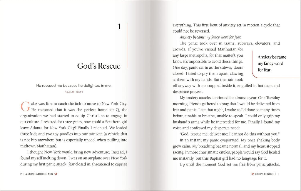 A Surrendered Yes: 52 Devotions to Let Go and Live Free (A 52-Week Devotional)