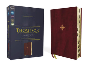 NIV, Thompson Chain-Reference Bible, Handy Size, Leathersoft, Burgundy, Thumb Indexed, Red Letter, Comfort Print (Harper Collins Publishers)