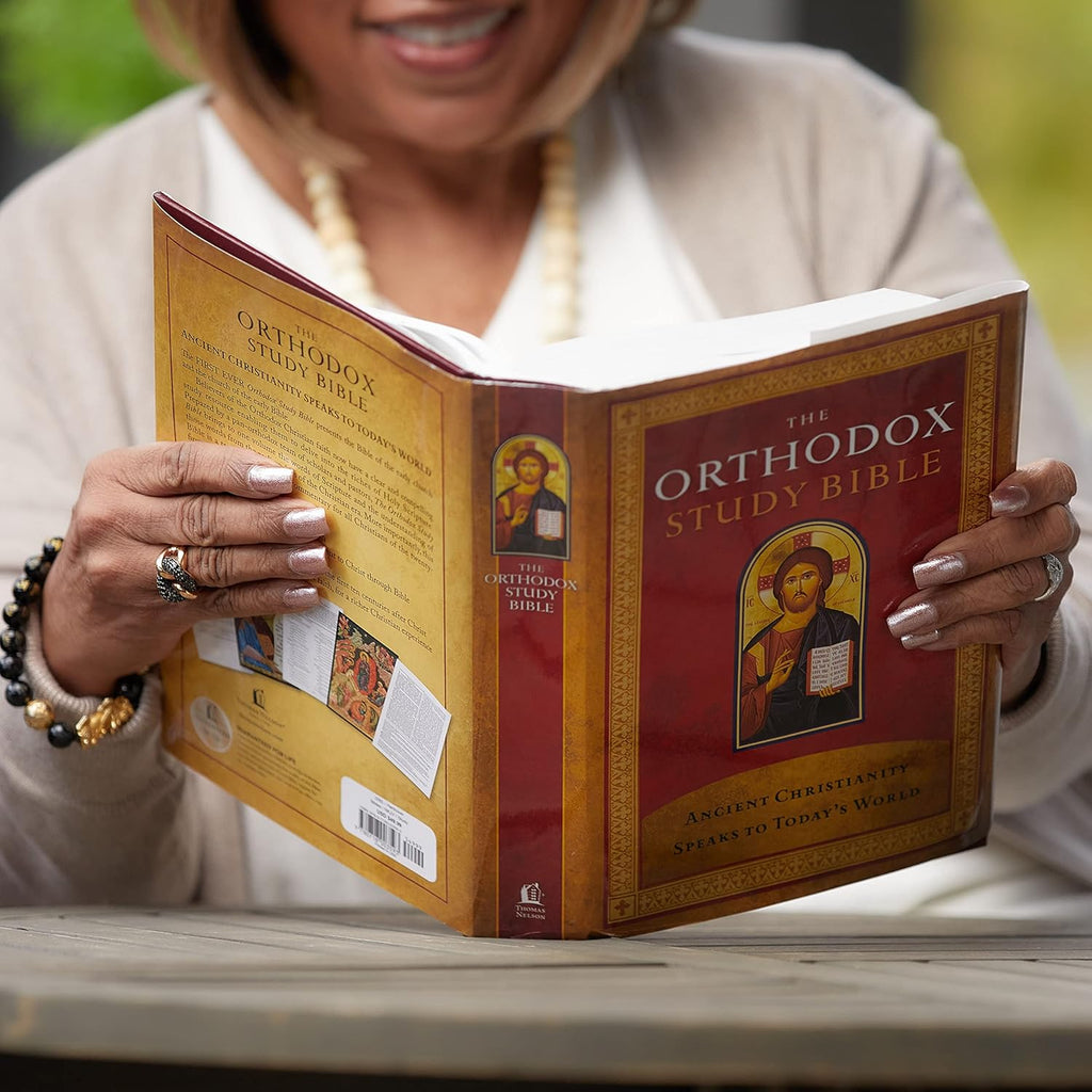 Orthodox Study Bible, Hardcover: Ancient Christianity Speaks to Today's World by St. Athanasius Academy of Orthodox Theology