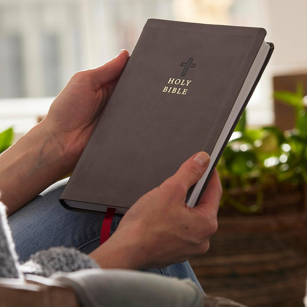 KJV Holy Bible: Value Ultra Thinline, Charcoal Leathersoft, Red Letter, Comfort Print: King James Version