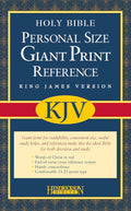 KJV PERSONAL SIZE GIANT PRINT REFERENCE BIBLE (IMITATION LEATHER, BLACK, RED LETTER)