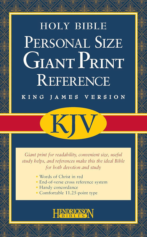 KJV PERSONAL SIZE GIANT PRINT REFERENCE BIBLE (IMITATION LEATHER, BLACK, RED LETTER)