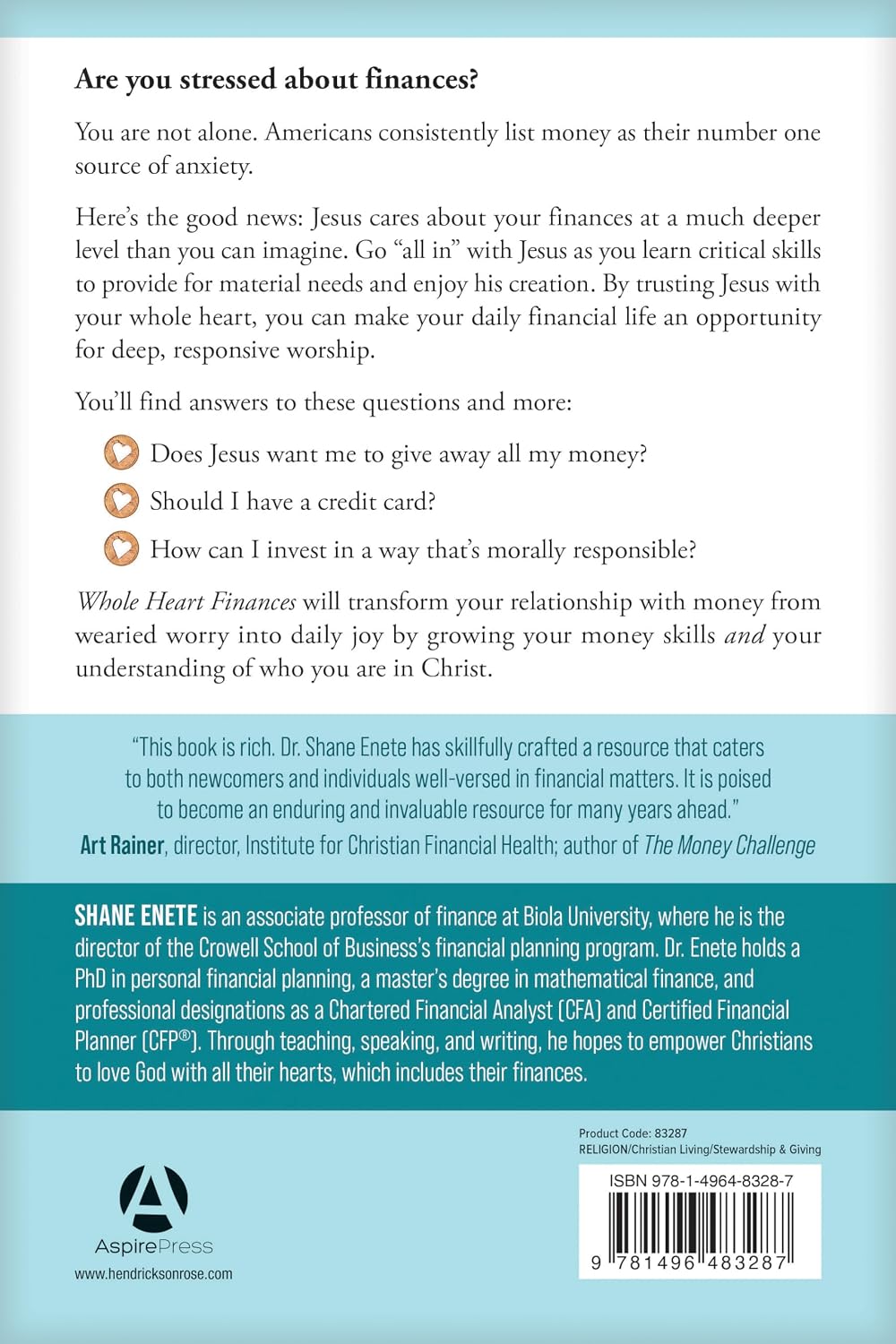 Whole Heart Finances: A Jesus-Centered Guide to Managing Your Money with Joy